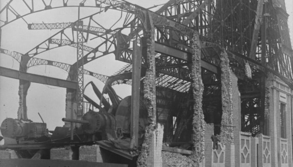 288_A large mine near Denain, destroyed by Hun Engineers. November, 1918